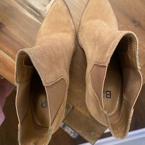 Tan booties